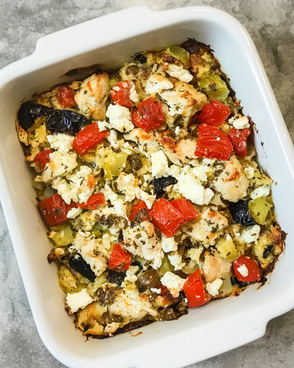 Classic Greek Chicken Bake dish photo