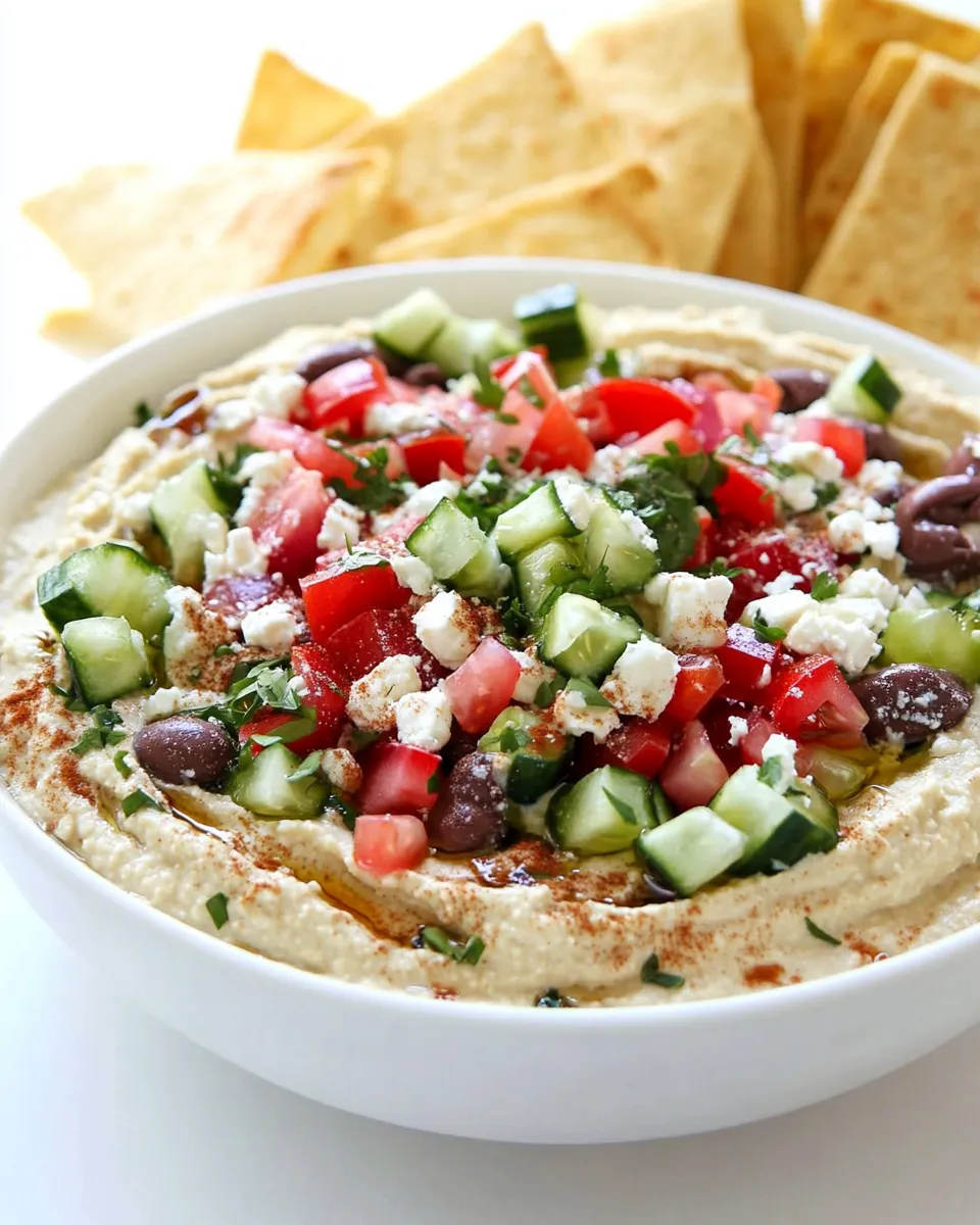 Easy Greek Layered Hummus photo