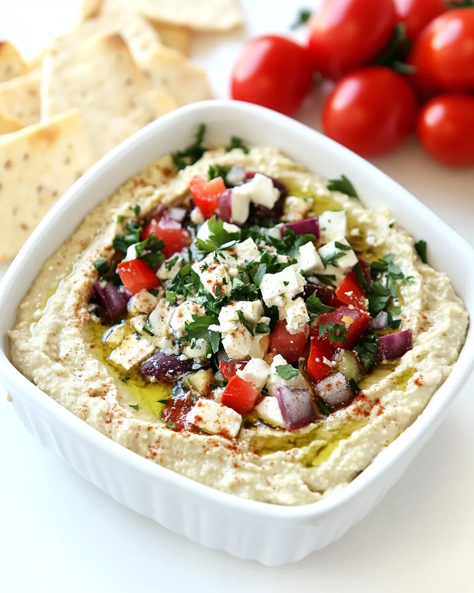 Homemade Greek Layered Hummus recipe photo