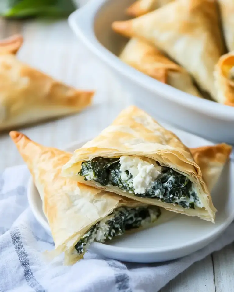 Homemade Greek Spinach Triangles photo