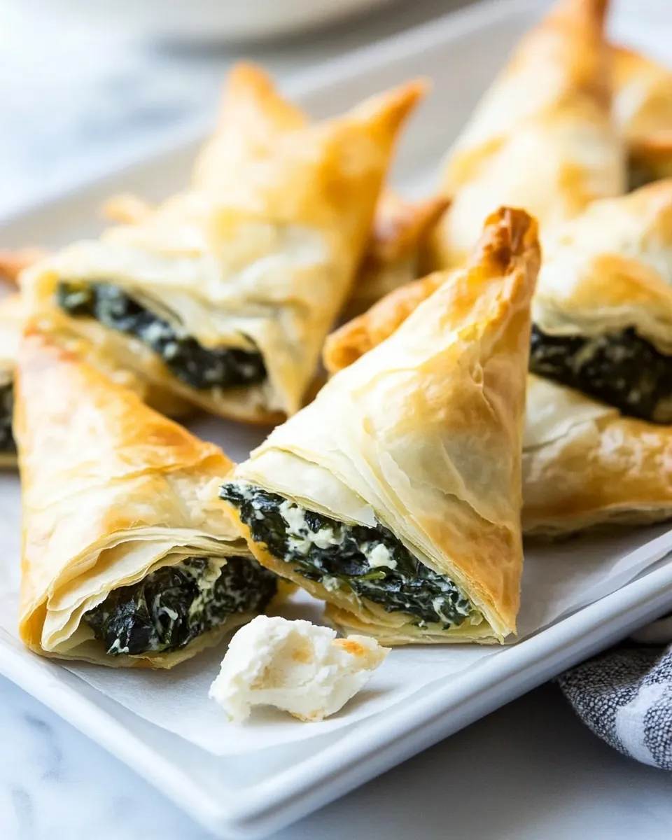 Classic Greek Spinach Triangles image