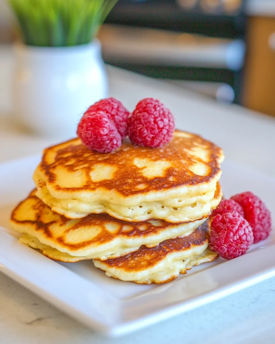 Easy Greek Yogurt Pancakes Recipe shot
