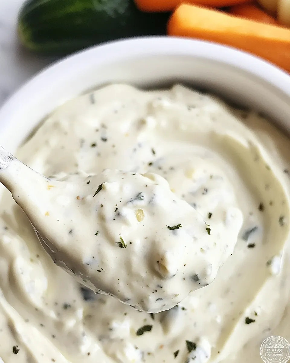 Homemade Greek Yogurt Veggie Dip photo