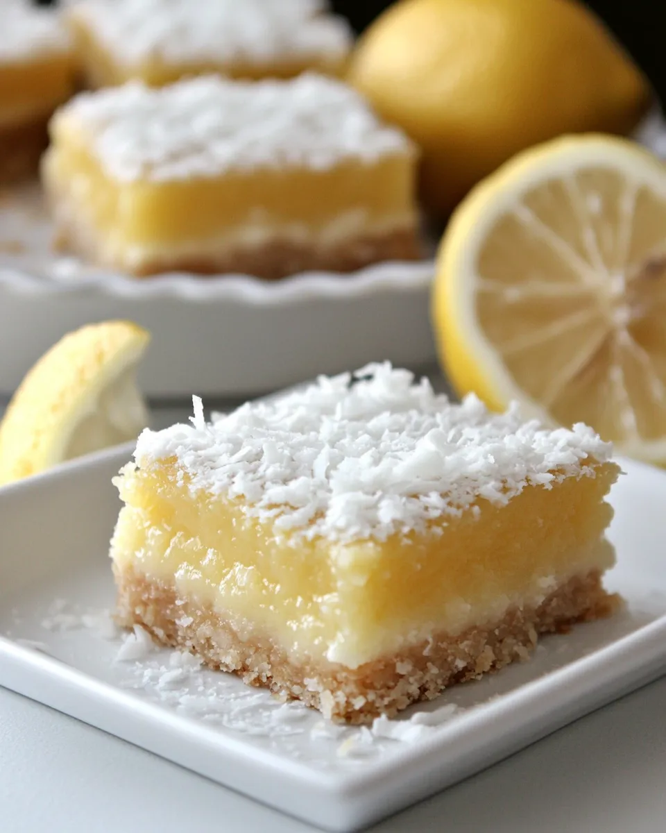 Homemade Guest Post: Coconut Lemon Squares photo