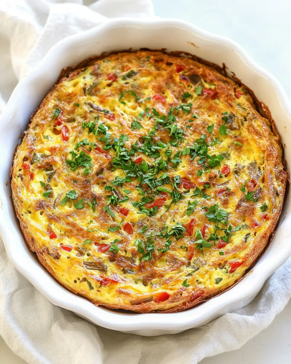 Easy Hash Brown Frittata recipe photo