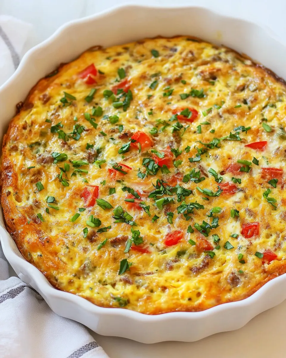 Delicious Hash Brown Frittata shot