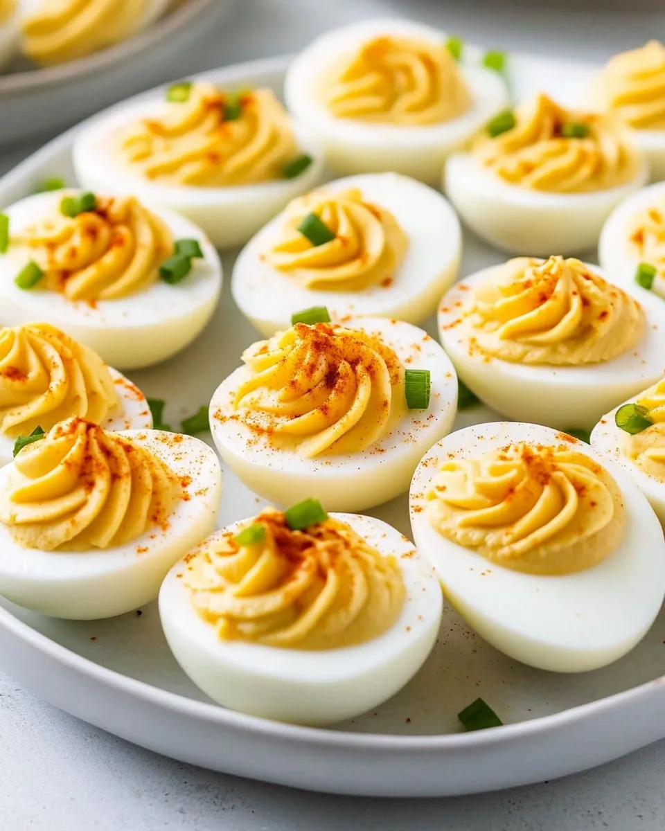 Classic Healthier Deviled Eggs recipe image