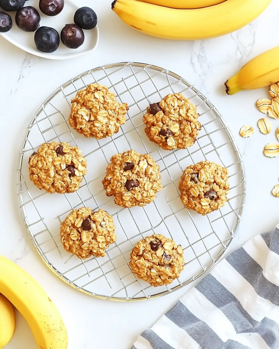 Delicious Healthy Banana Oatmeal Breakfast Cookies shot