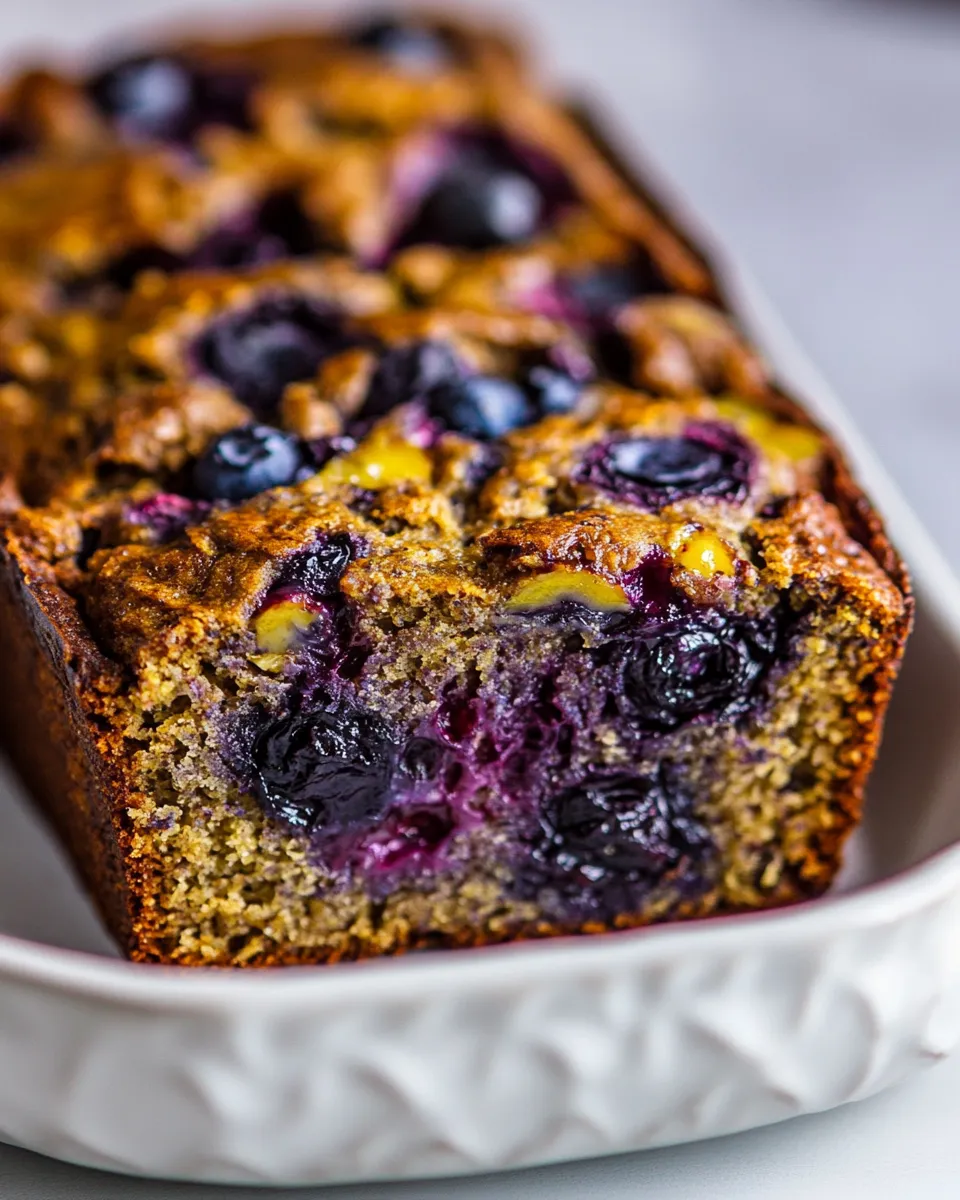 Easy Healthy Blueberry Banana Bread recipe photo