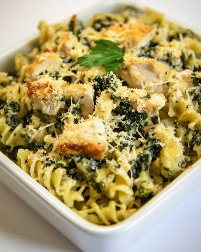 Easy Healthy Chicken Florentine Casserole photo