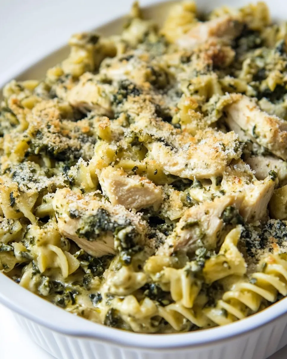 Quick Healthy Chicken Florentine Casserole recipe photo