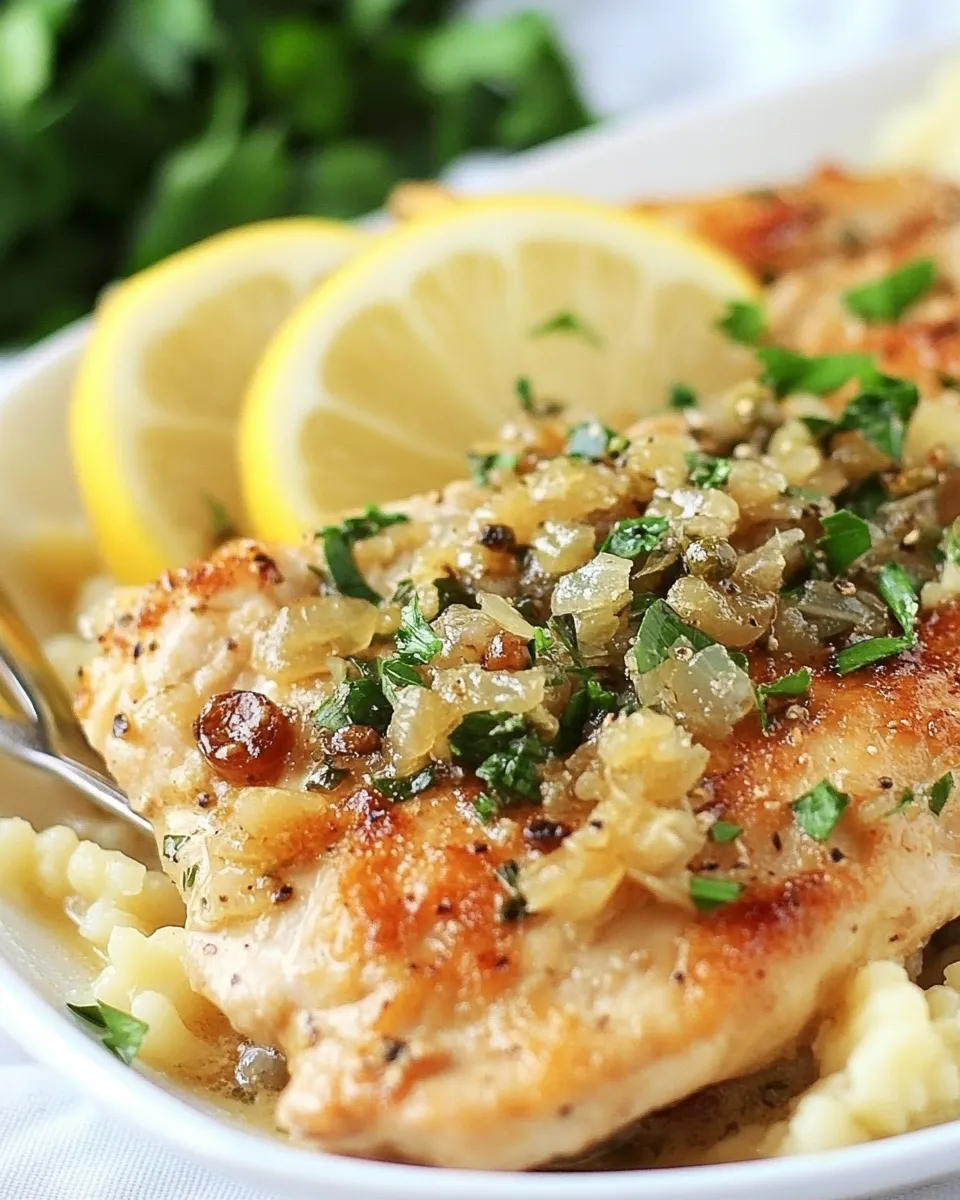 Homemade Healthy Chicken Piccata photo