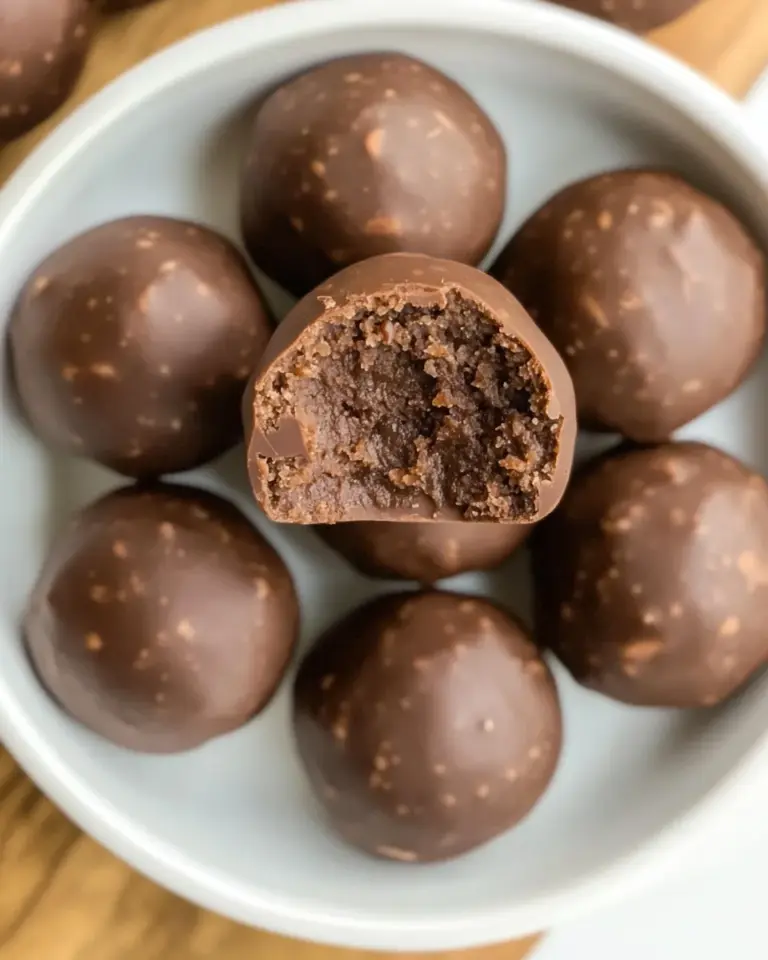Homemade Healthy Chocolate Snack Balls photo