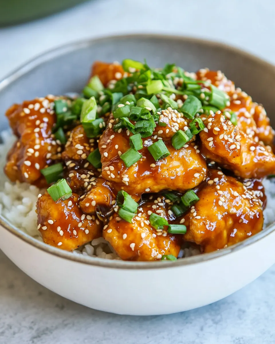 Delicious Healthy General Tsos Chicken (Paleo) image