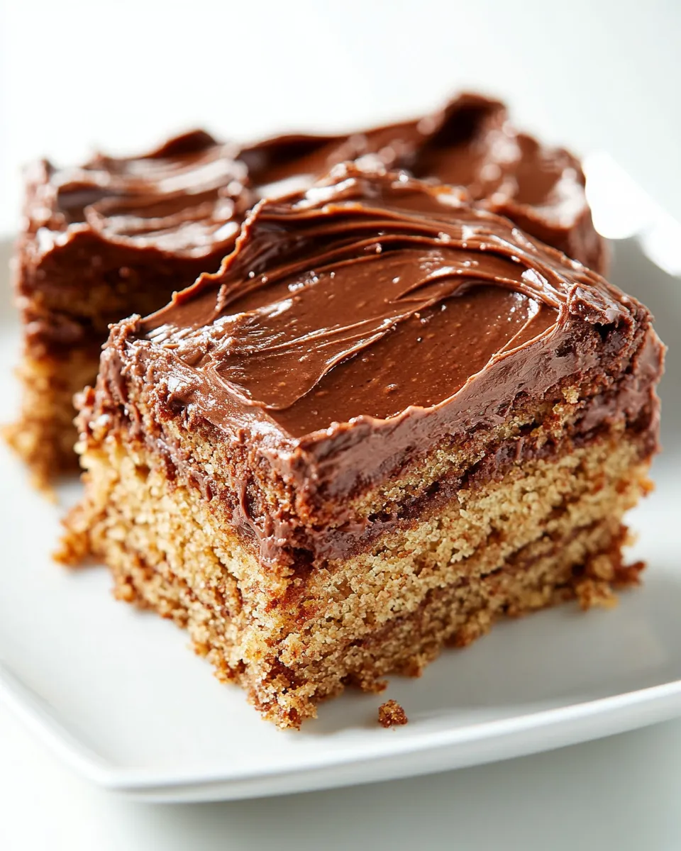 Tasty Healthy Whole Wheat Banana Cake with Creamy Greek Yogurt Chocolate Frosting shot