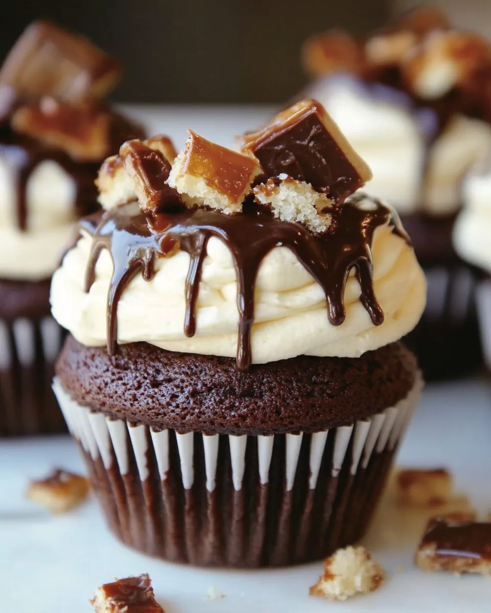 Homemade Heath Bar Cupcakes photo