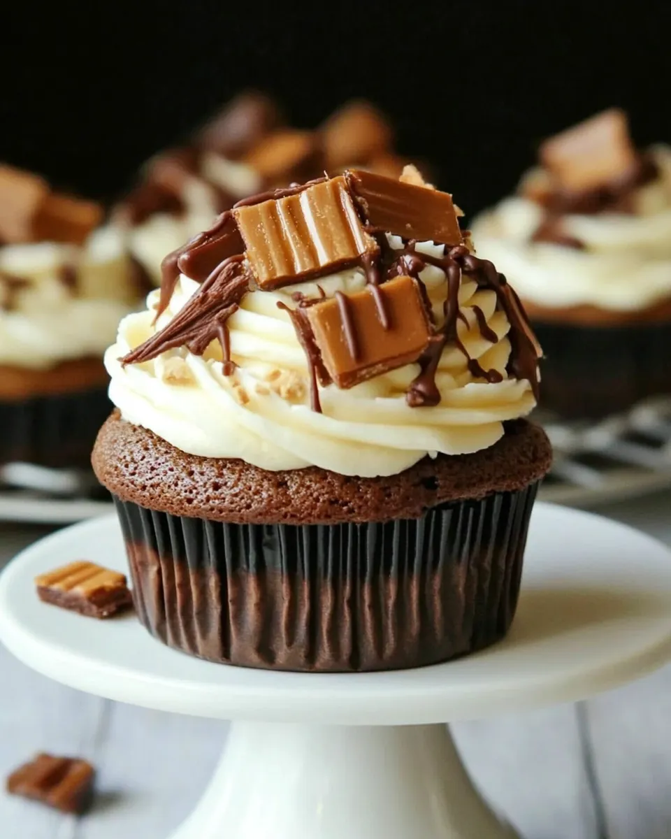 Easy Heath Bar Cupcakes recipe photo