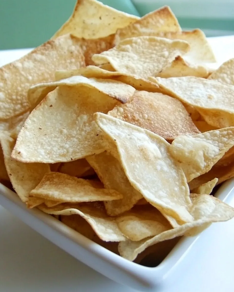 Delicious Homemade Baked Tortilla Chips image