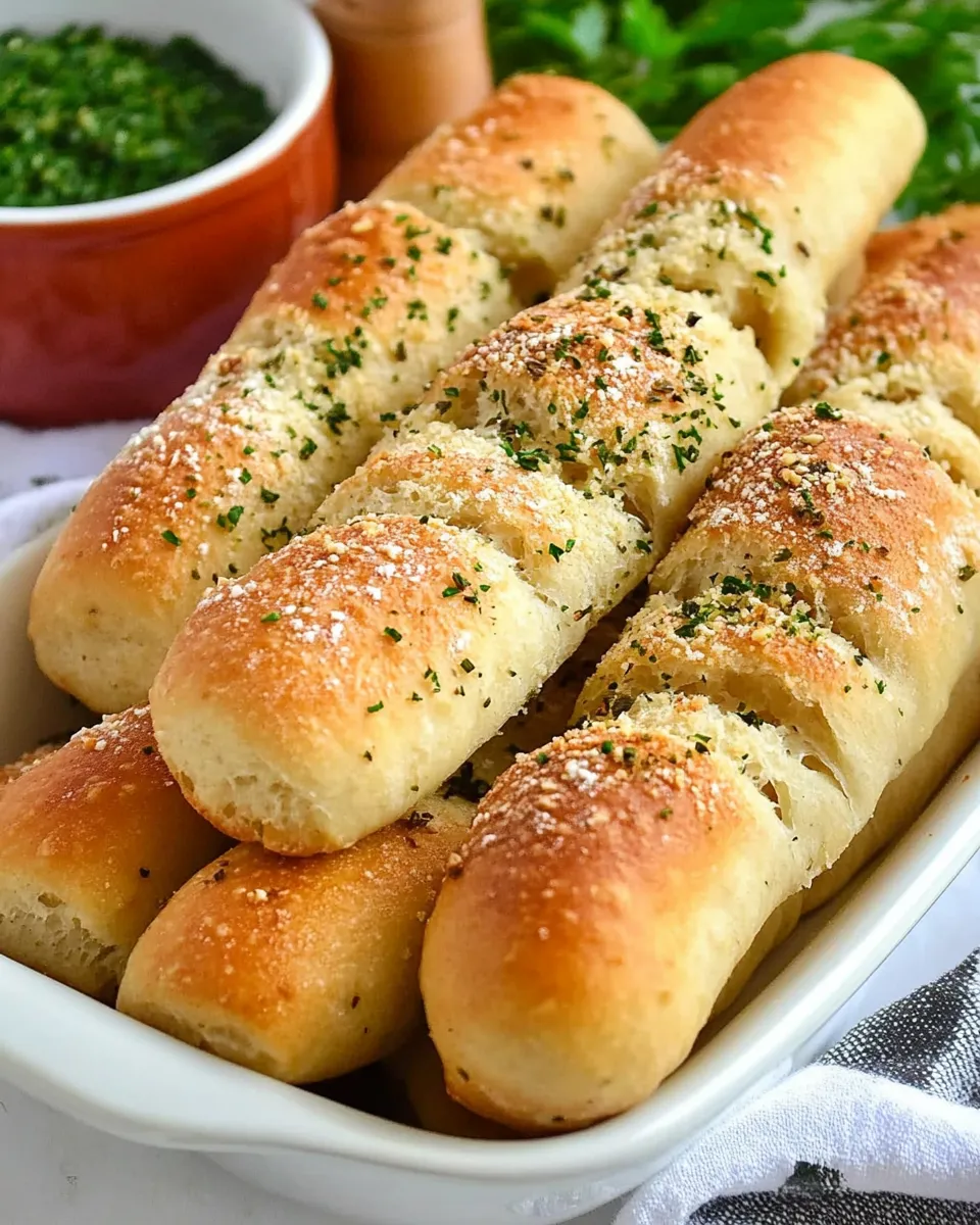 Delicious Homemade Breadsticks recipe photo