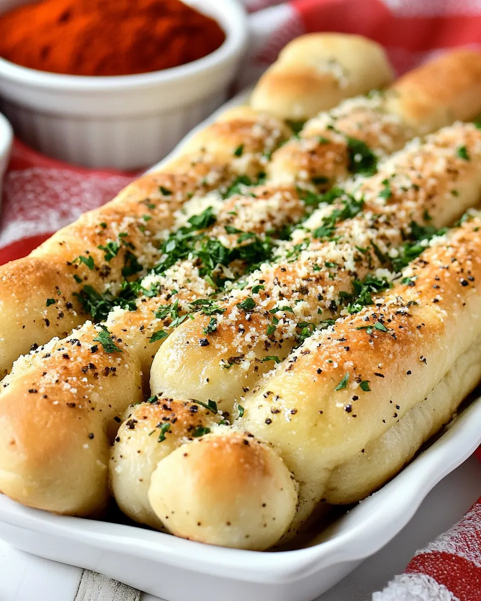 Quick Homemade Breadsticks shot