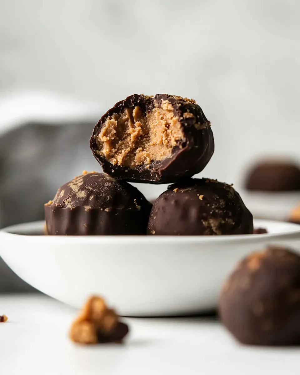 Amazing Homemade Peanut Butter Cup Truffles dish image