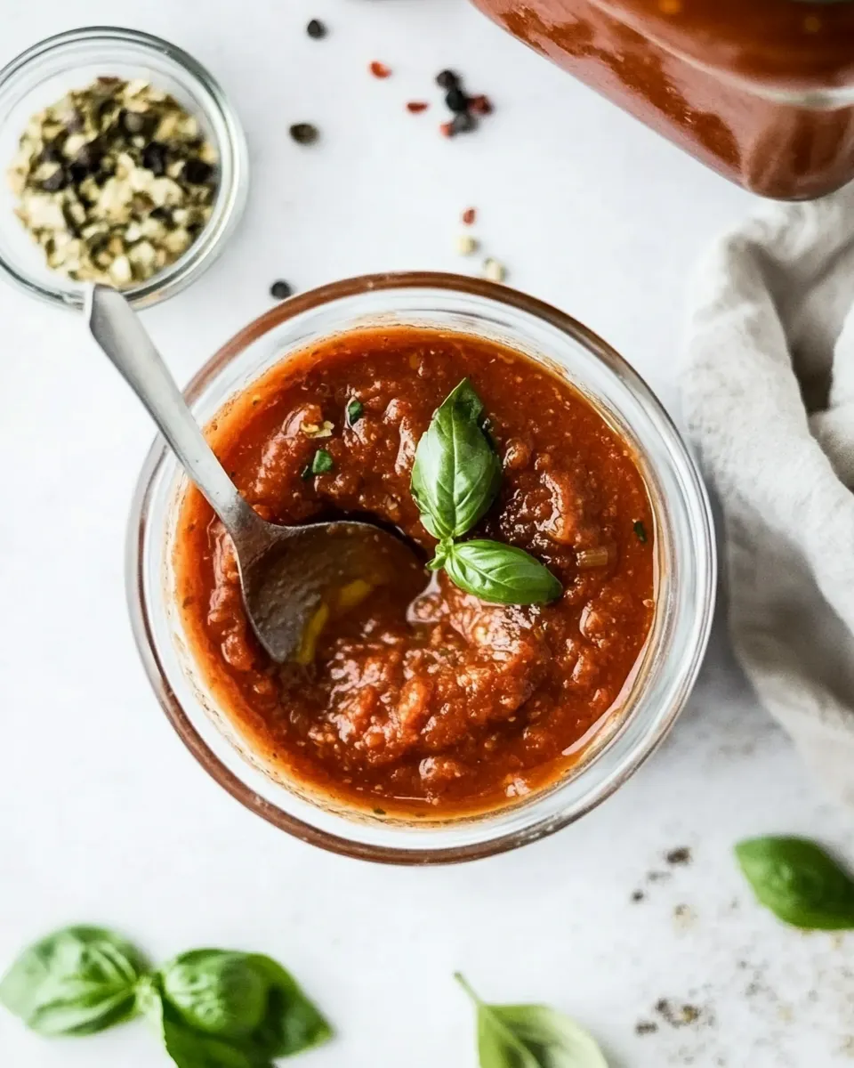 Fresh Homemade Pizza Sauce Recipe dish image
