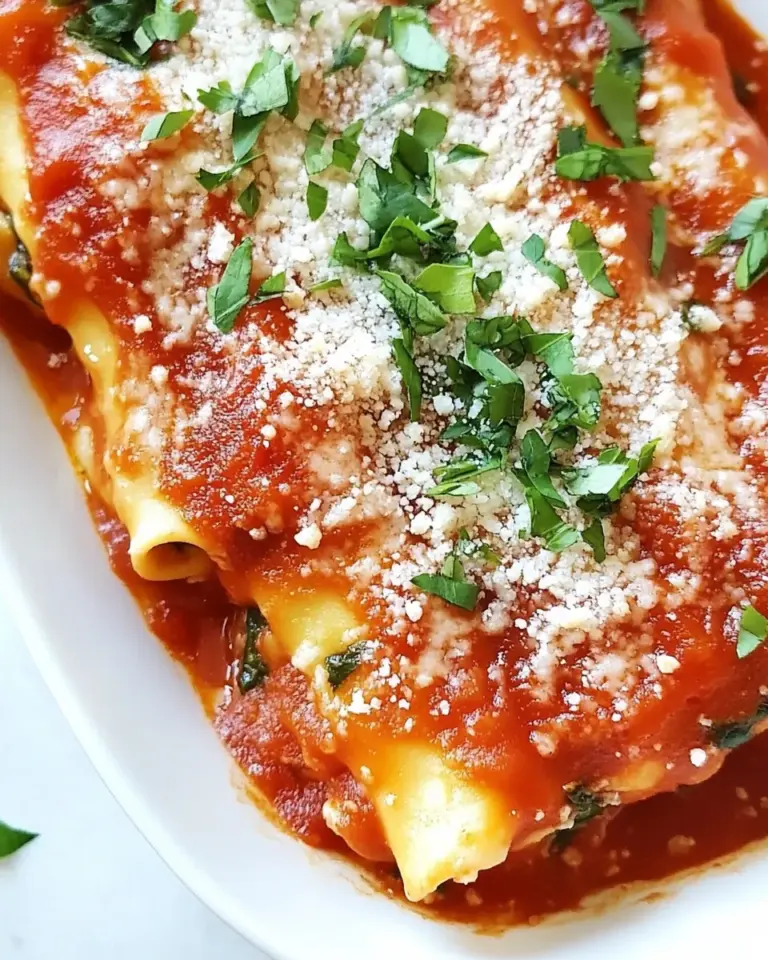 Homemade Spinach Manicotti photo
