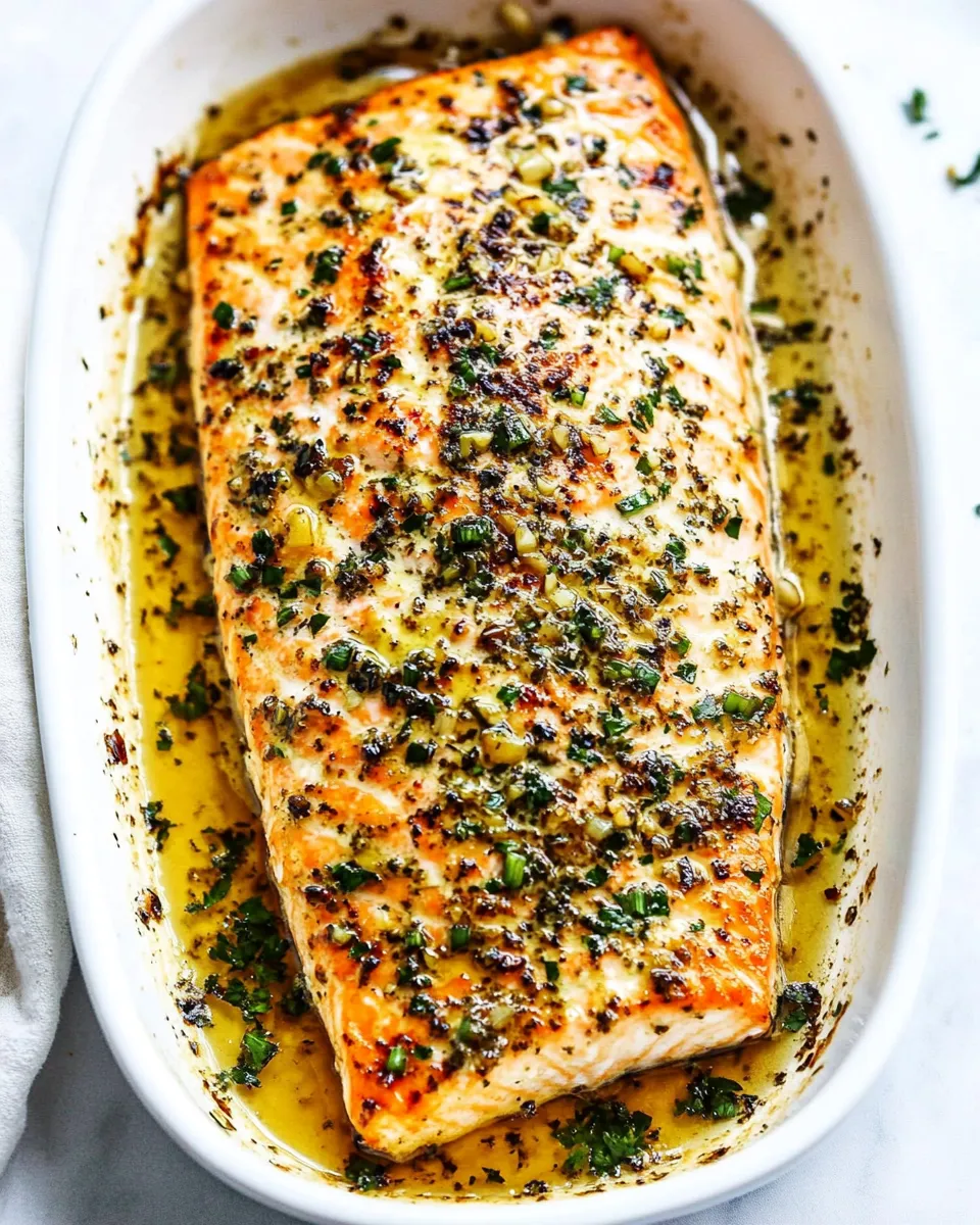 Healthy Honey Garlic Dijon Broiled Salmon (15 minutes!) dish photo