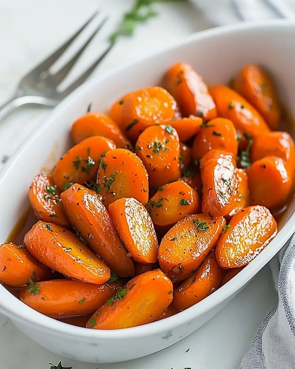 Quick Honey Glazed Carrots Recipe recipe image