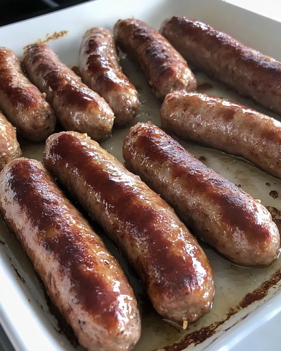 Quick How to Cook Breakfast Sausage Links in the Oven shot