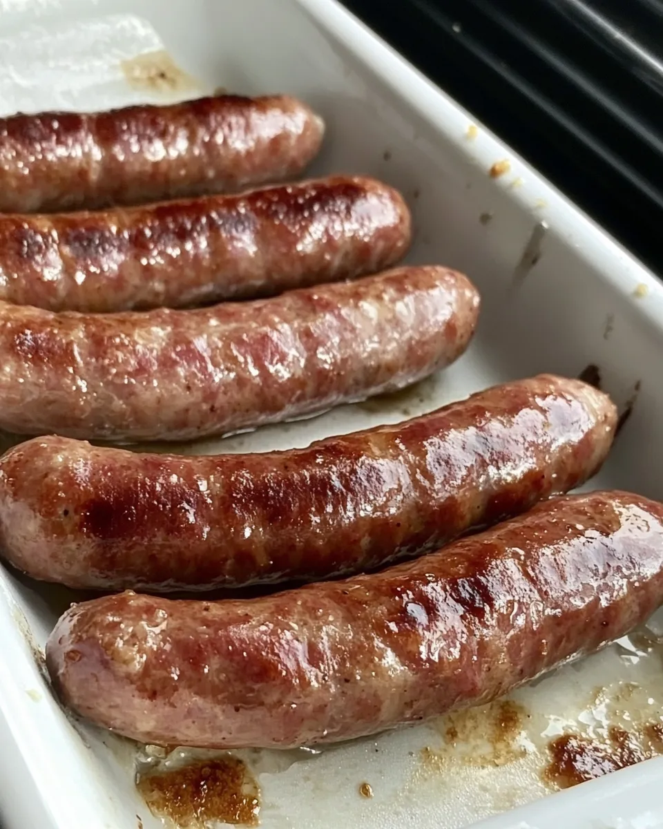 Savory How to Cook Breakfast Sausage Links in the Oven recipe photo
