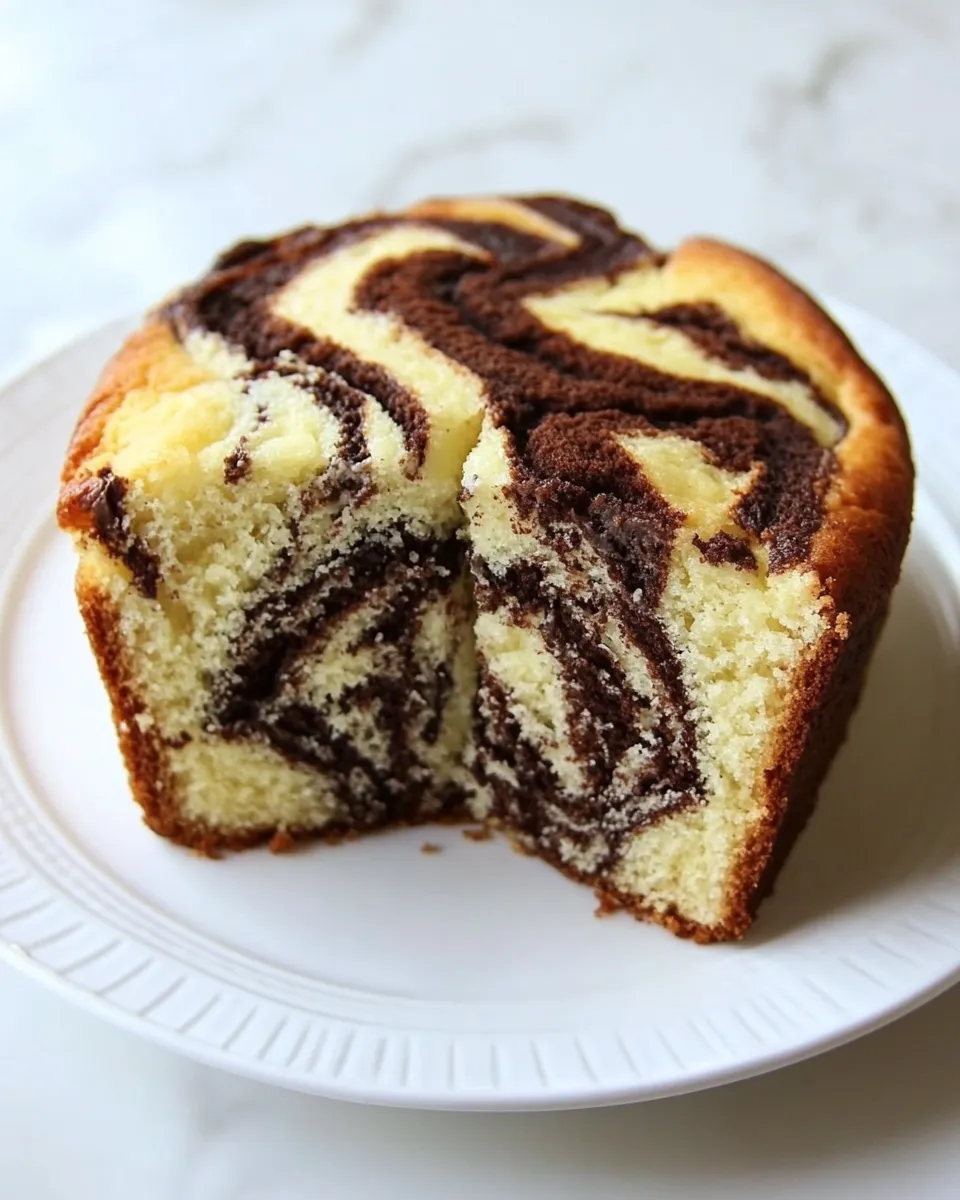 Classic How to Make Homemade Marble Cake image