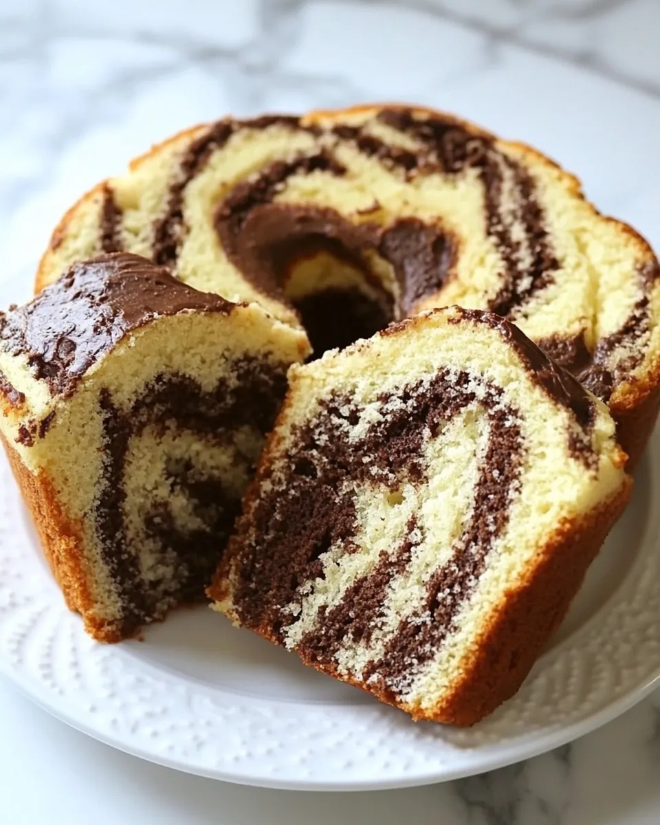 Delicious How to Make Homemade Marble Cake shot