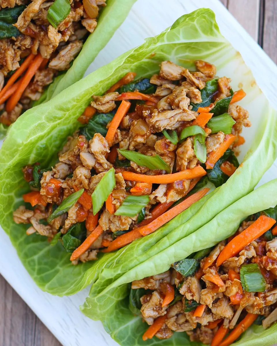 Easy Instant Pot Asian Turkey Lettuce Wraps (Keto, Paleo) photo
