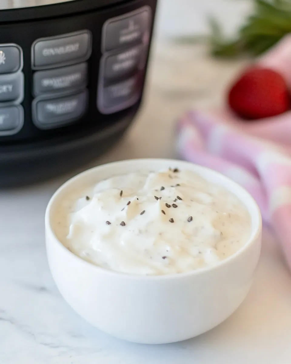 Quick Instant Pot Cold Start Yogurt shot