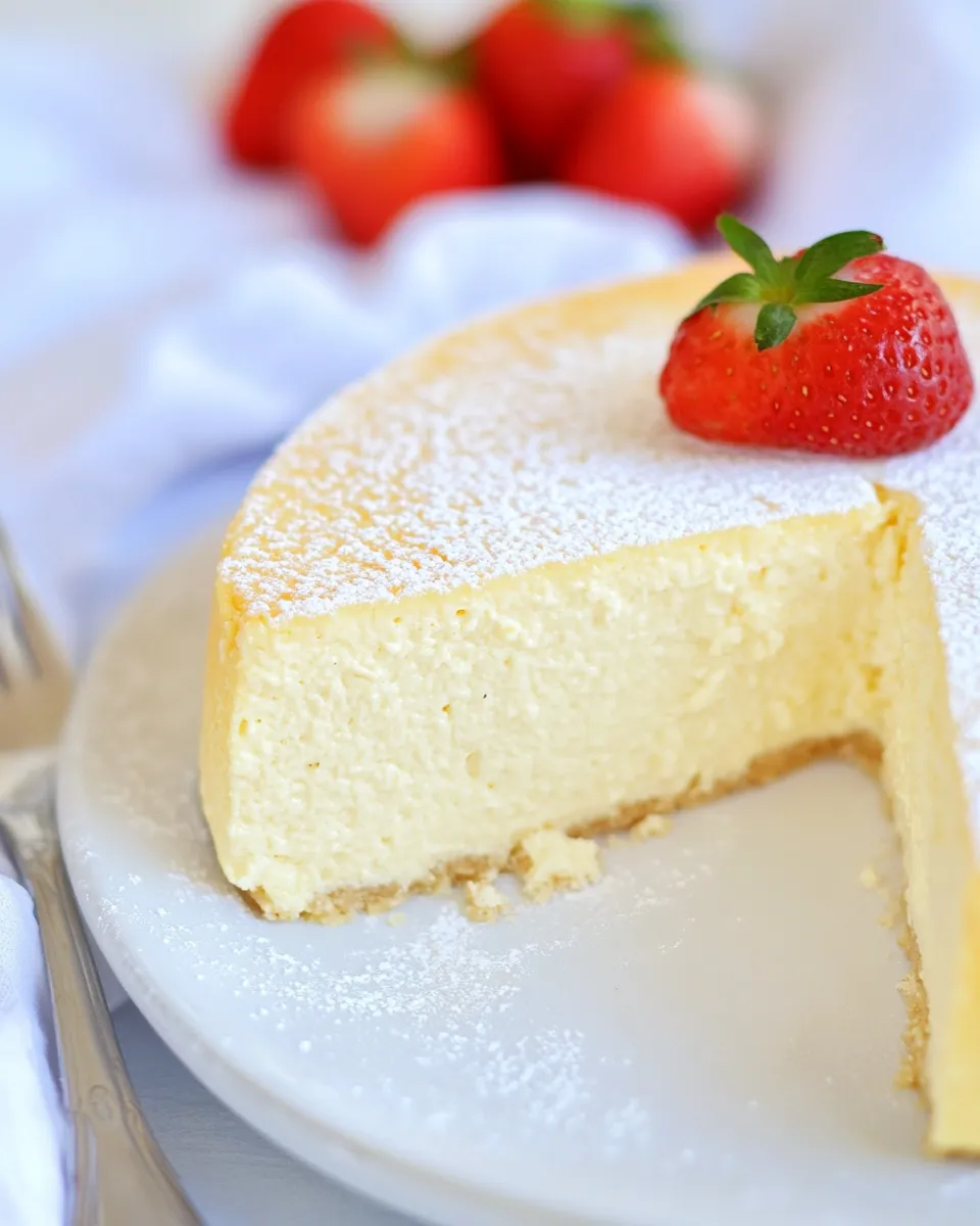 Homemade Instant Pot Japanese Cheesecake dish photo