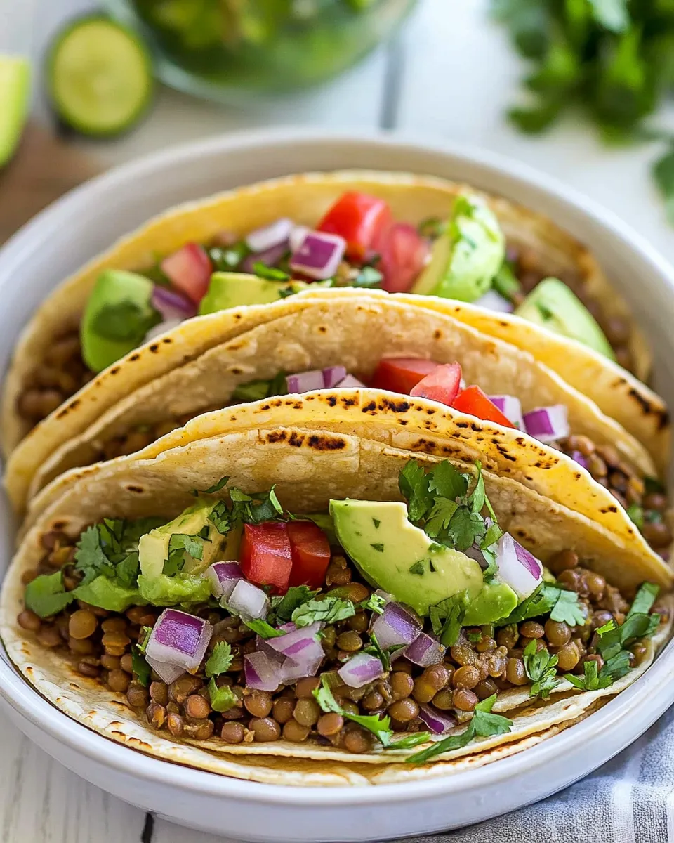 Easy Instant Pot Lentil Tacos photo