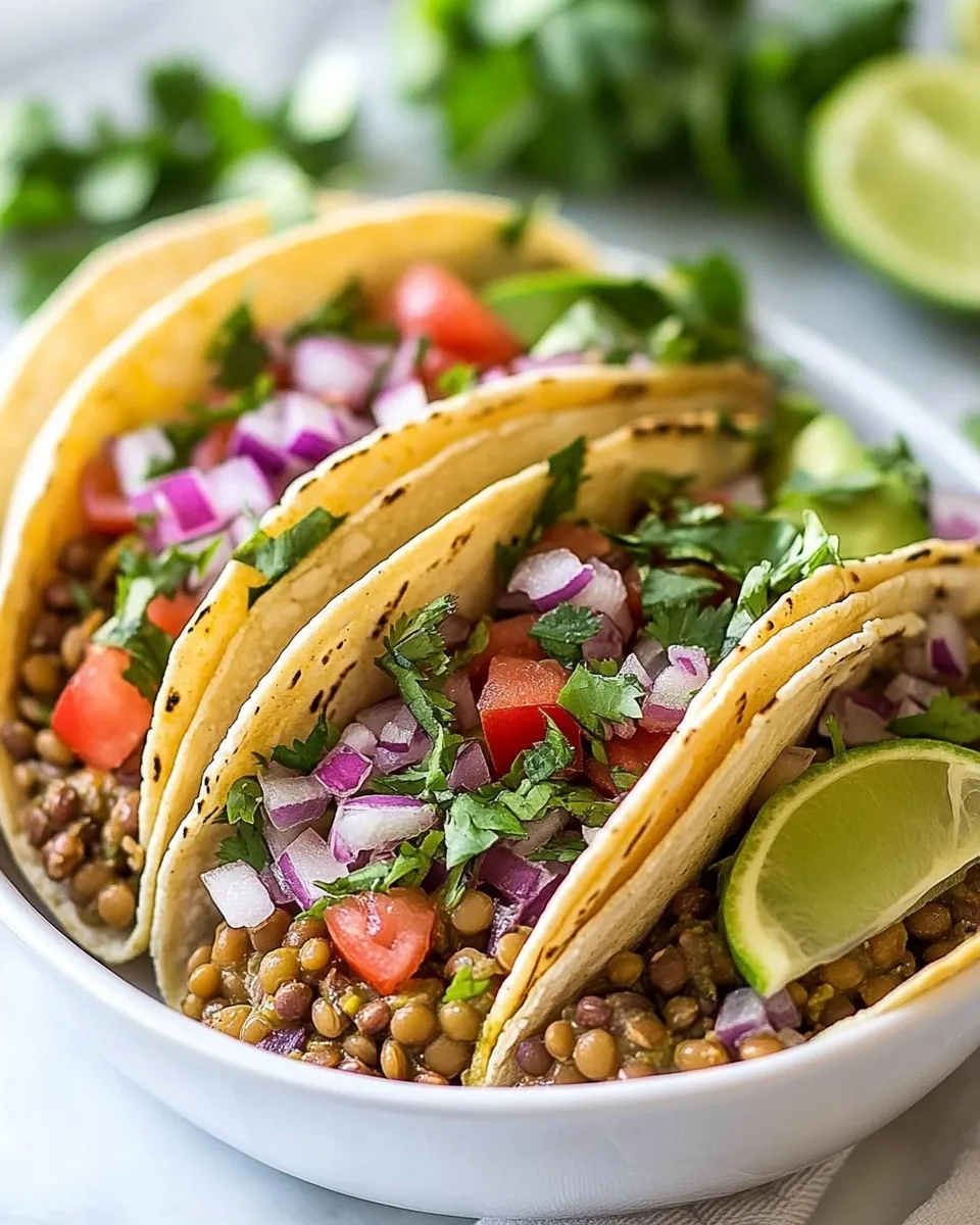 Delicious Instant Pot Lentil Tacos image