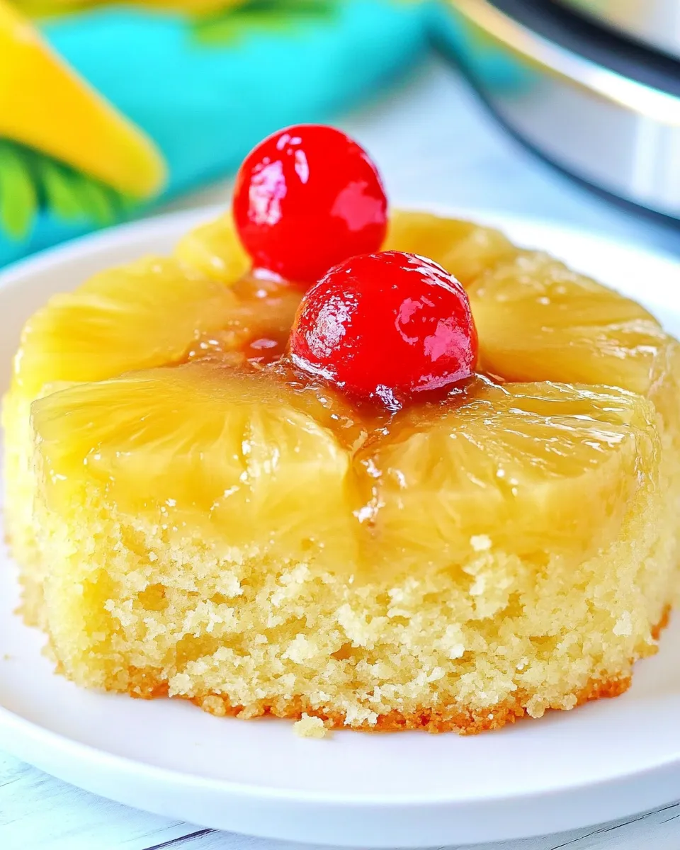 Delicious Instant Pot Pineapple Upside Down Cake image