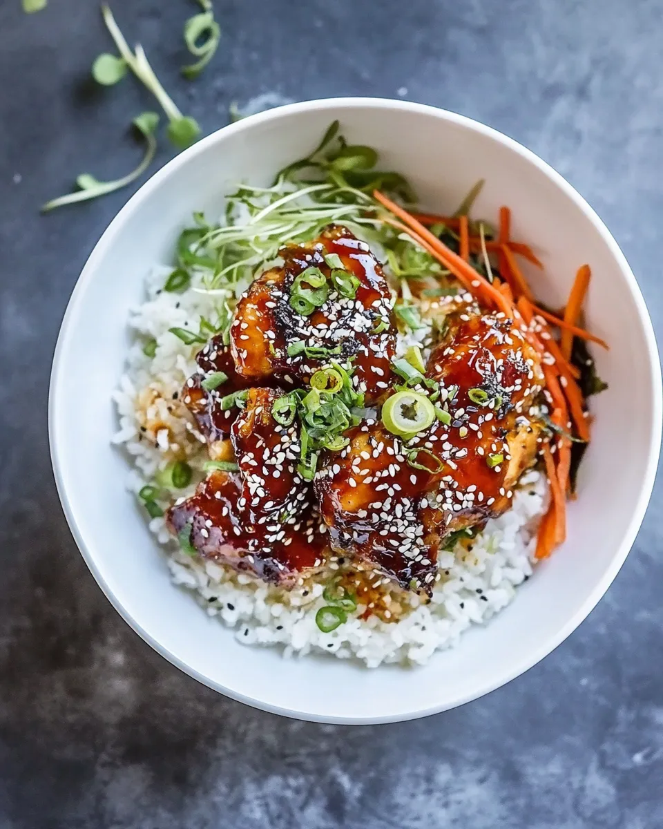 Quick Instant Pot Sticky Korean Chicken. recipe image