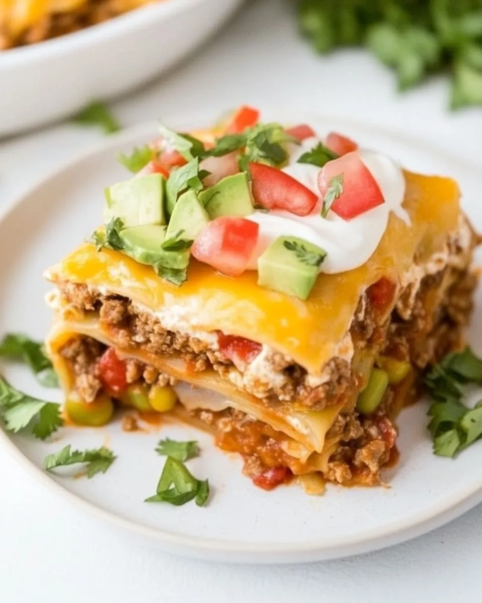 Quick Instant Pot Taco Lasagna recipe photo