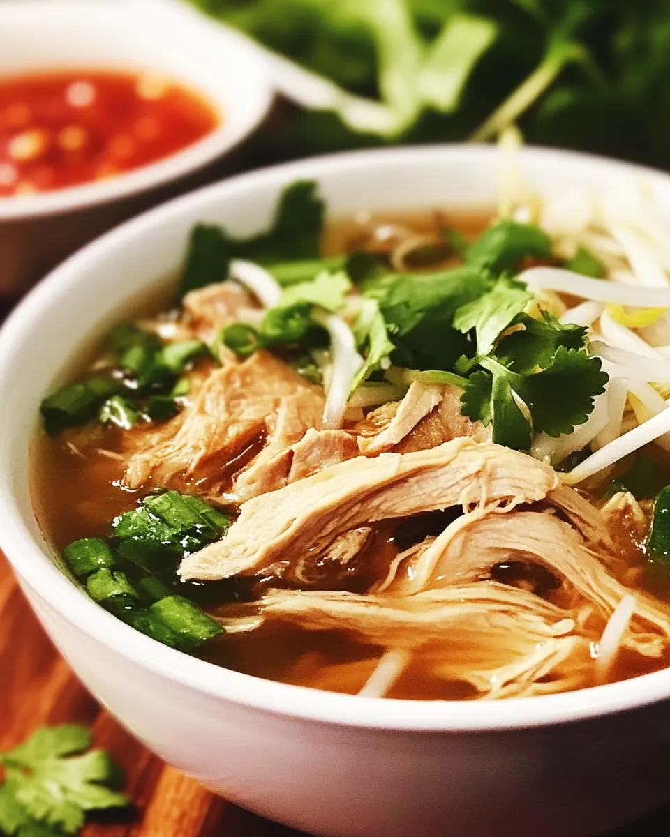 Savory Instant Pot Vietnamese Chicken Pho shot