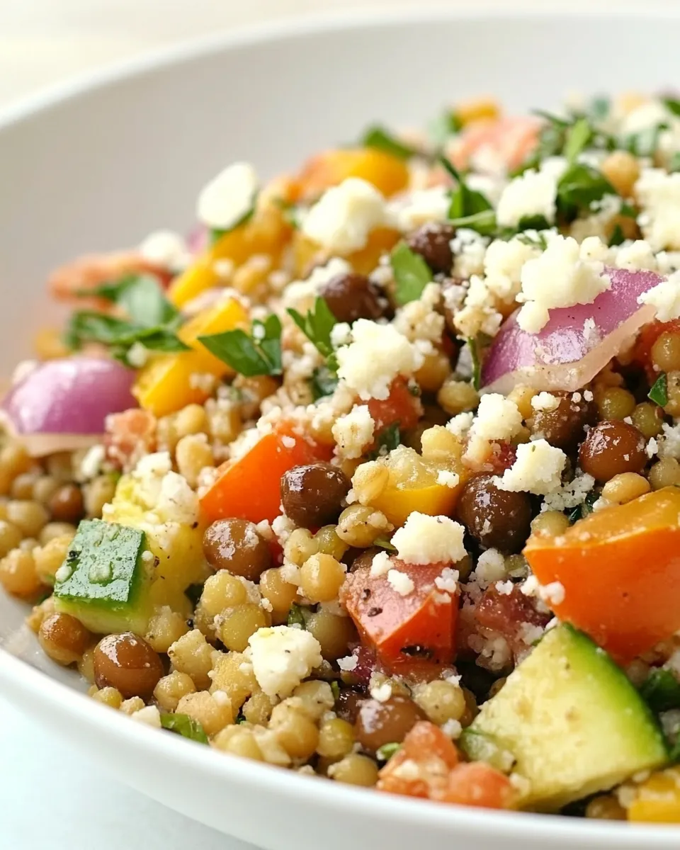 Delicious Israeli Couscous & Green Lentil Salad image