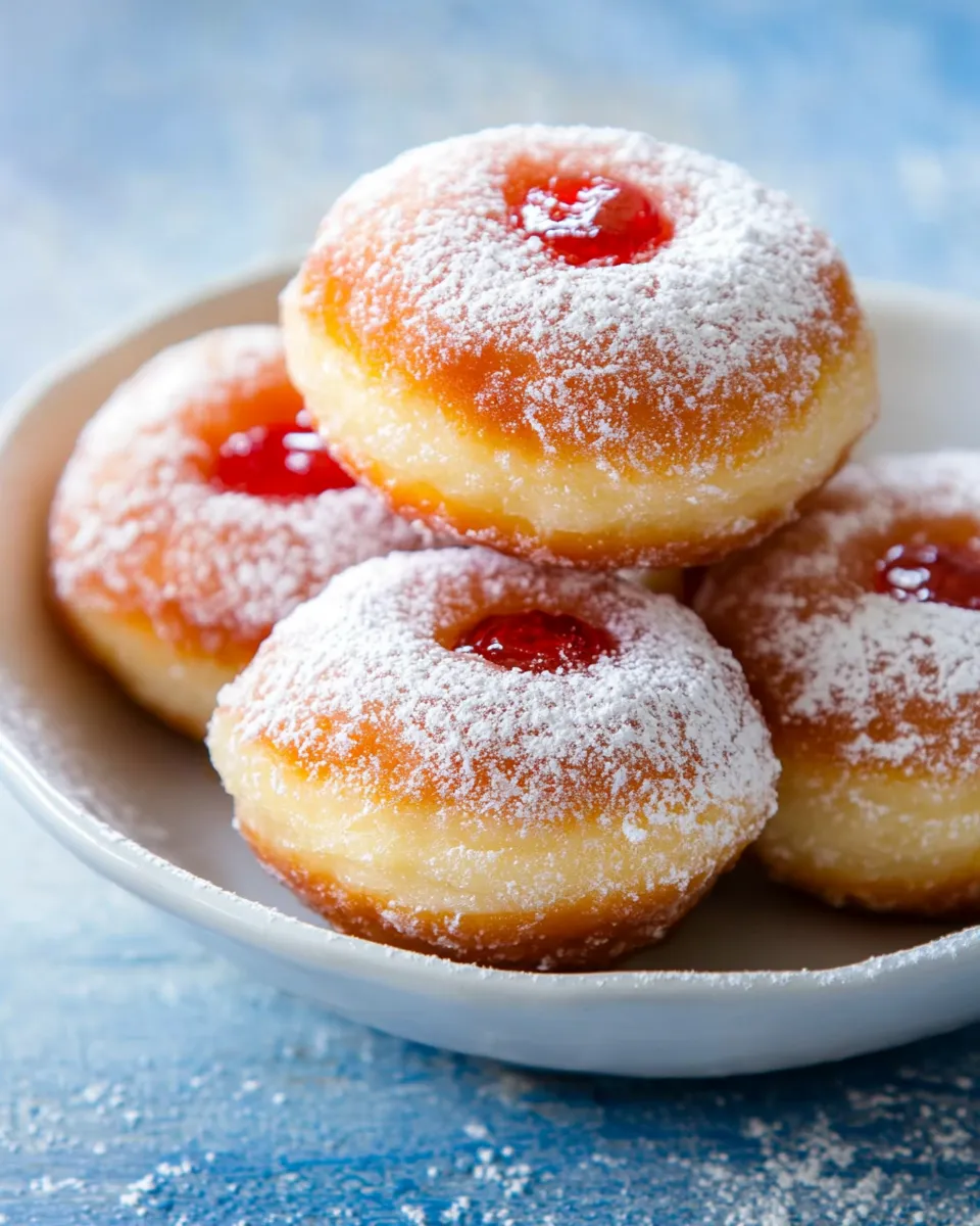 Homemade Jelly and Custard Doughnuts photo