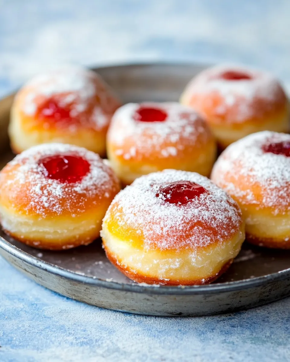 Easy Jelly and Custard Doughnuts recipe photo