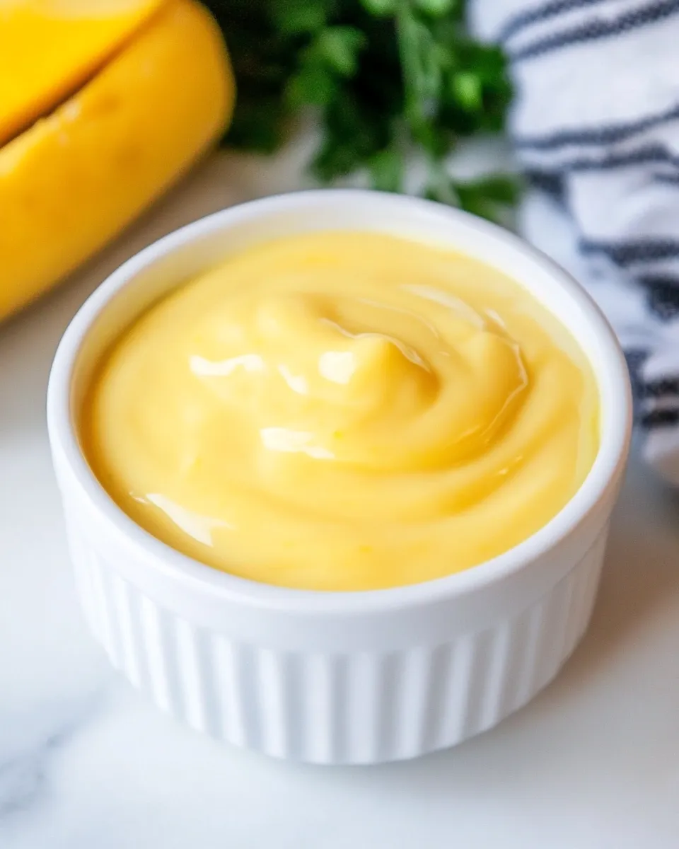 Delicious Julia Childs Easy Blender Hollandaise Sauce shot