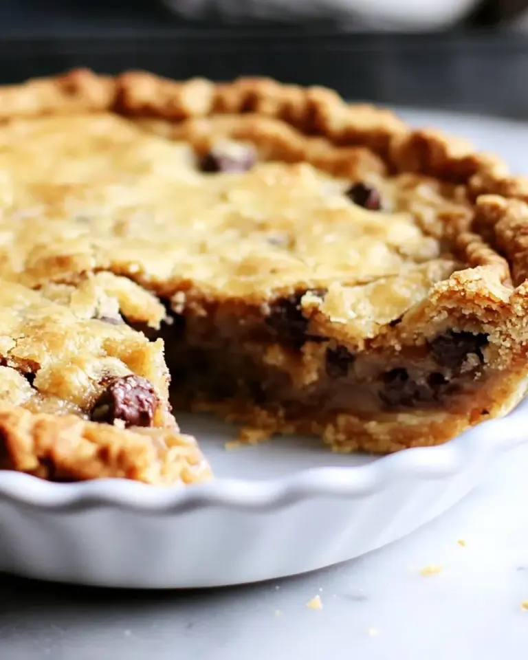 Homemade KKs Chocolate Chip Cookie Pie Recipe photo