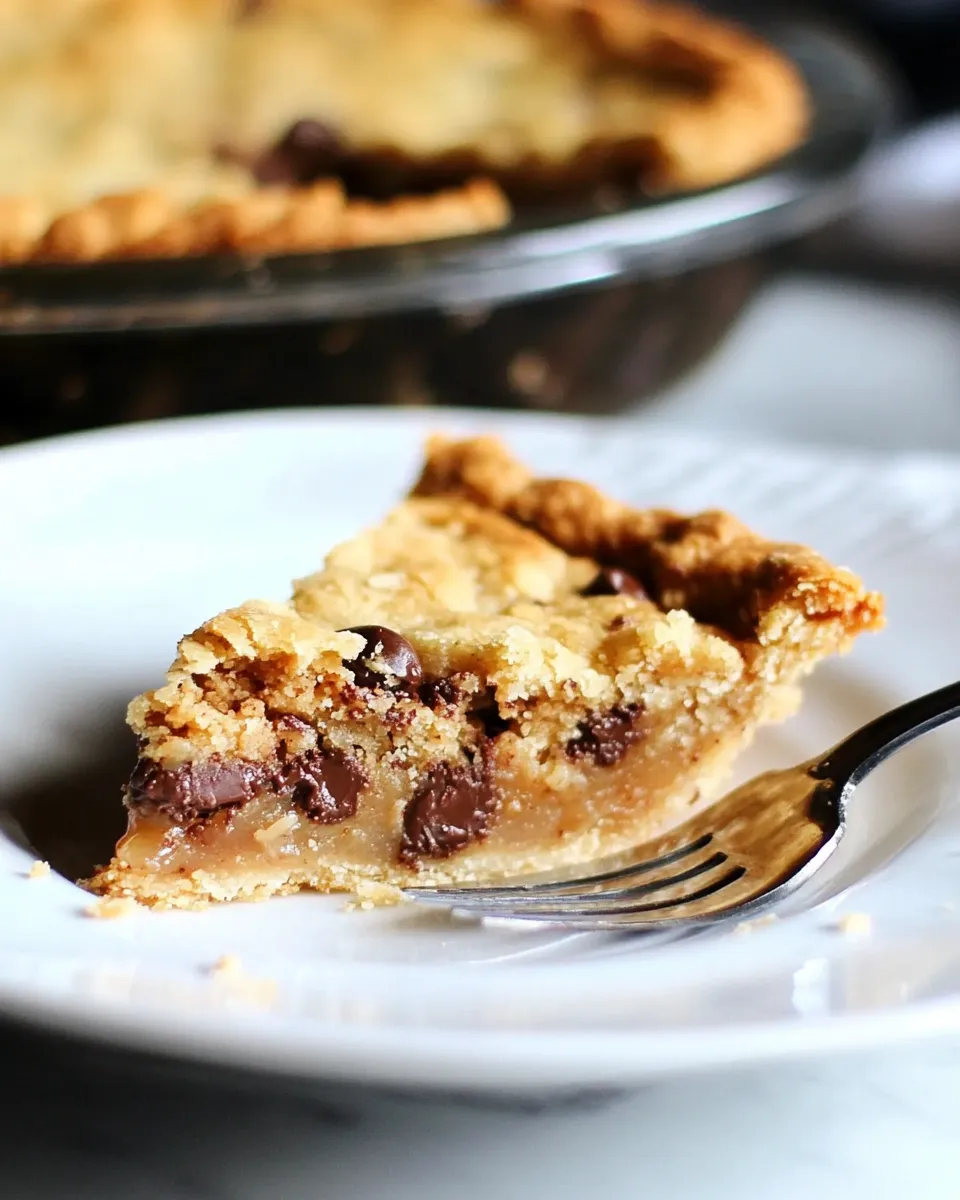 Classic KKs Chocolate Chip Cookie Pie Recipe image