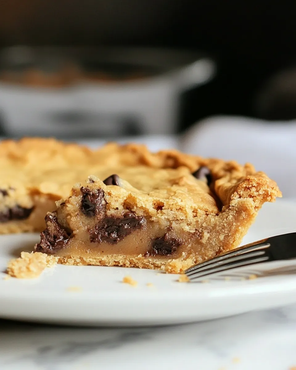 Easy KKs Chocolate Chip Cookie Pie Recipe shot