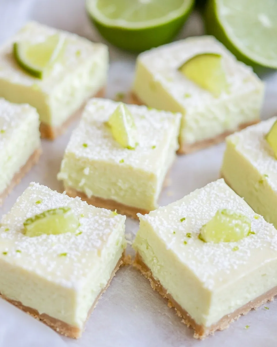 Homemade Keto Key Lime Pie Bars photo